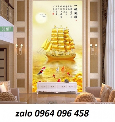 Gạch tranh 3d thuận buồm xuôi gió - LCHNB4