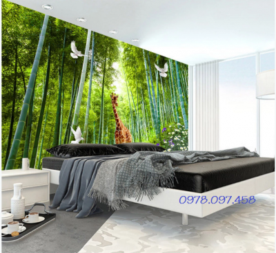 Gạch tranh 3D ốp phòng ngủ