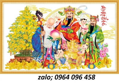 Tranh phúc lộc thọ - tranh gạch 3d - 7422SP
