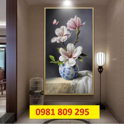 Tranh gạch bình hoa 3d HDSG9898