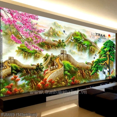 Tranh gạch 3d vạn lý trường thành - XNB93