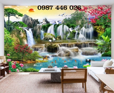 Tranh gạch sơn thủy hữu tình HP0722