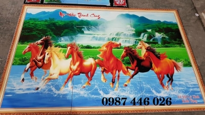 Tranh in gạch mã đáo thành công HP222