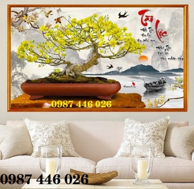Tranh gạch hoa mai