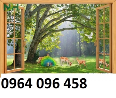 Tranh gạch 3d cửa sổ - CNBBV54