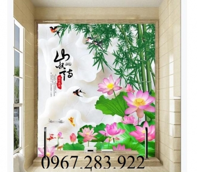 Gạch ốp tường 3D cây tre