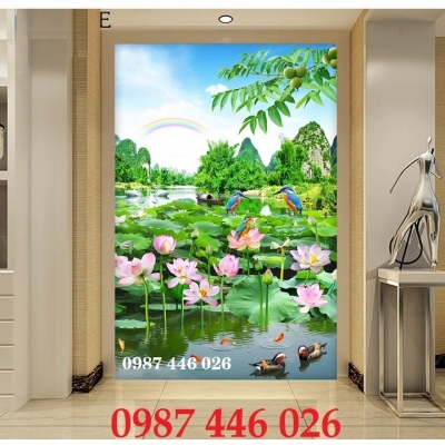 Gạch tranh hoa sen HP2745
