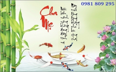 Tranh gạch men cá chép HP7761