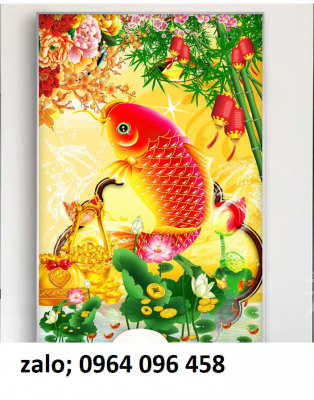 Tranh gạch 3d cá chép - cá koi - DXCCB9