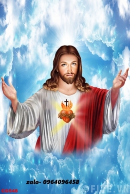 Tranh gạch 3d ốp tường tranh thiên chúa - SCV31