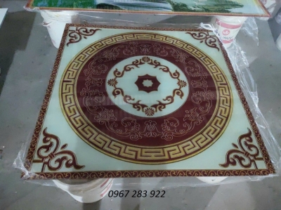 Thảm kính trang trí sàn thang máy