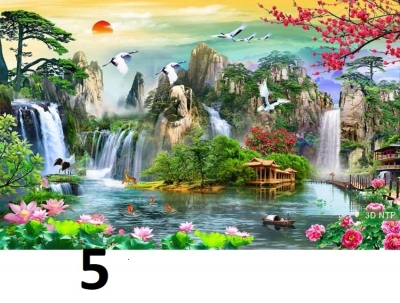 Tranh gạch men 3d phong cảnh thiên nhiên - AMC33