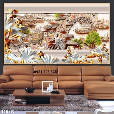 Gạch sứ ngọc 3D đẹp trang trí