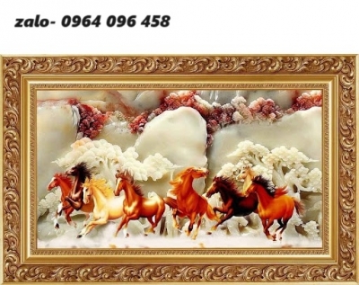 Tranh gạch 3d phong thủy mã đáo thành công - MN98