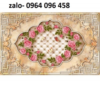 Gạch lát sàn 3d phòng khách - XBVN09