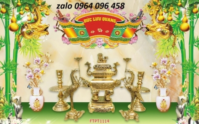 Tranh gạch 3d phòng thờ - TMC44