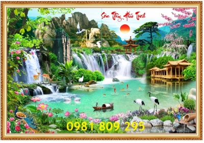 Tranh gạch men - gạch tranh 3d phong cảnh