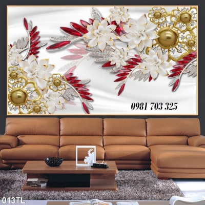 Tranh gạch hoa trang trí