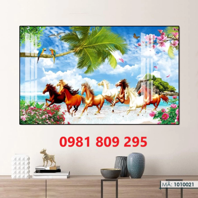 Gạch tranh ốp tường 3d phòng khách