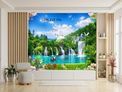 Tranh sơn thủy trang trí 3D