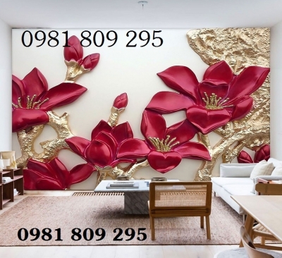 Tranh gạch men hoa mẫu đơn