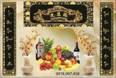 Tranh gạch 3D - tranh phòng thờ