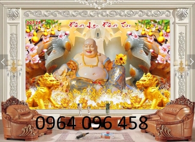 tranh phật - gạch tranh 3d hình phật - SDK8