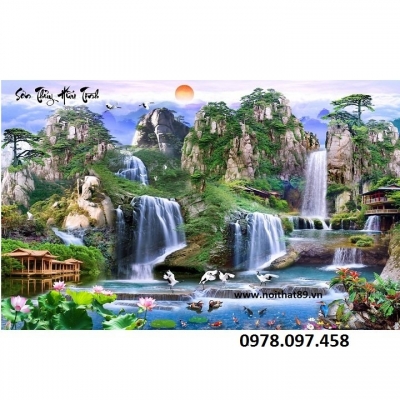 Gạch tranh 3D - tranh phong cảnh thiên nhiên
