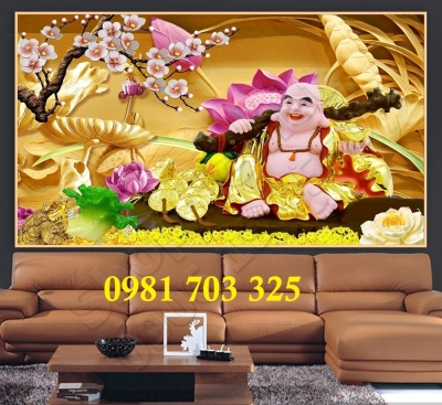 Tranh Phật di lặc, tranh gạch men