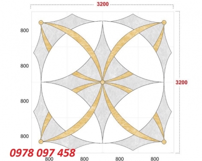 Sàn gạch men - thảm 3d cắt CNC