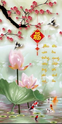 tranh phong thủy 3d - gạch tranh phong thủy 3d - SKD3