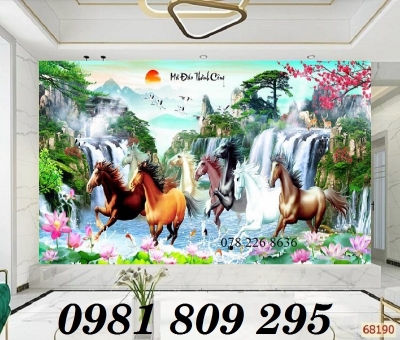 Gạch tranh ốp tường - tranh gạch ngựa