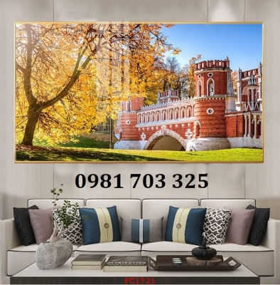 Tranh gạch mùa thu đẹp