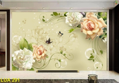 Tranh gạch 3D ốp tường trang trí phòng khách