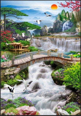 gạch 3d thác nước - CN78