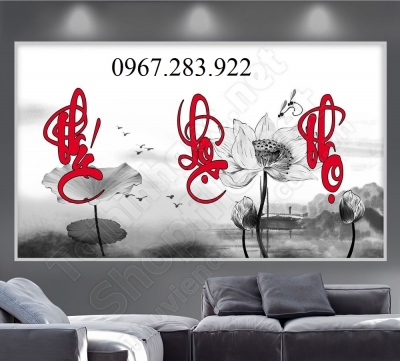 Gạch tranh- Tranh phong thuỷ Phúc Lộc Thọ