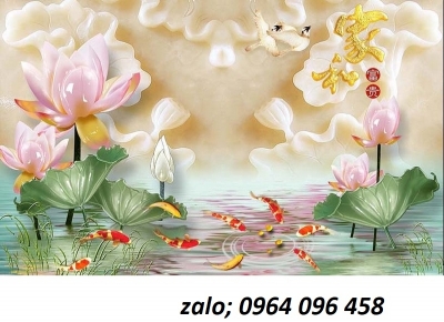 Tranh gạch 3d cửu ngư quần hội - DSA73