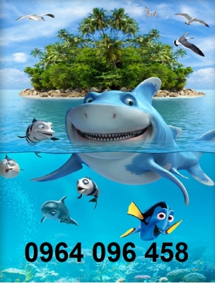 Tranh 3d - tranh gạch 3d phong cảnh biển - SDC63