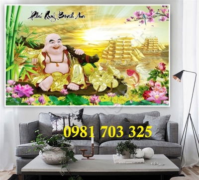 Tranh phật di lặc, tranh gạch men