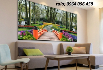 Tranh gạch 3d phong cảnh đồng quê - HBV62