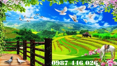 Tranh gạch men phong cảnh HP828