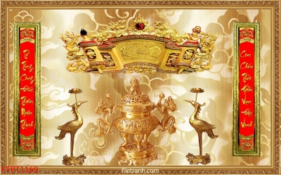 Tranh gạch phòng thờ 3d - 7322SP