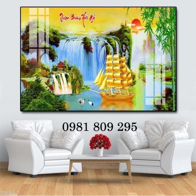 Gạch tranh thuyền buồm