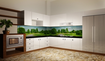 kính 3d ốp bếp - MD21