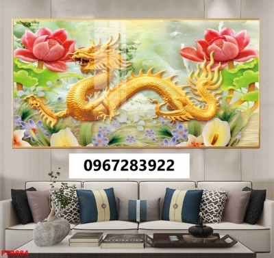 Tranh gạch đẹp rồng phượng cao cấp
