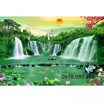 tranh phong cảnh - tranh gạch