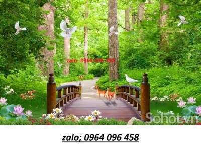 Tranh gạch 3d ốp tường ngoài trời - CVNN01