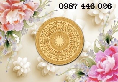 Tranh gạch men hoa mẫu đơn HP63833