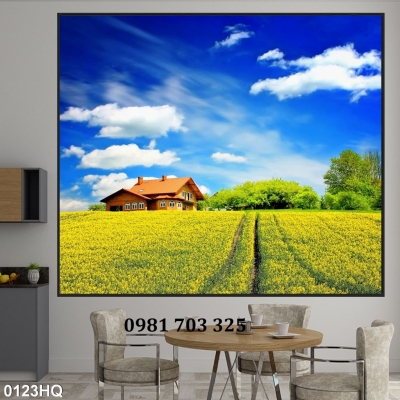 Tranh gạch 3D vườn hoa trang trí