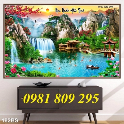 gạch tranh 3d , tranh gạch 3d phong cảnh